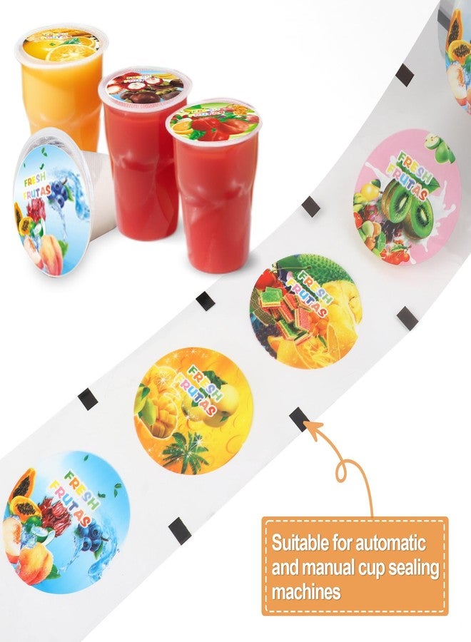 ICZW Bubble Boba Tea Sealing Film Roll Juice Cup Sealer 3000 Cups PP Plastic Cup 95 mm (3.74 inch) - Image 5